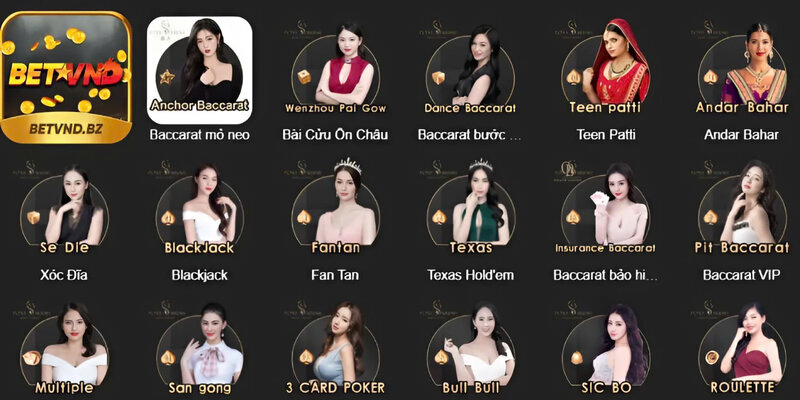 Các sản phẩm Casino của Betvnd